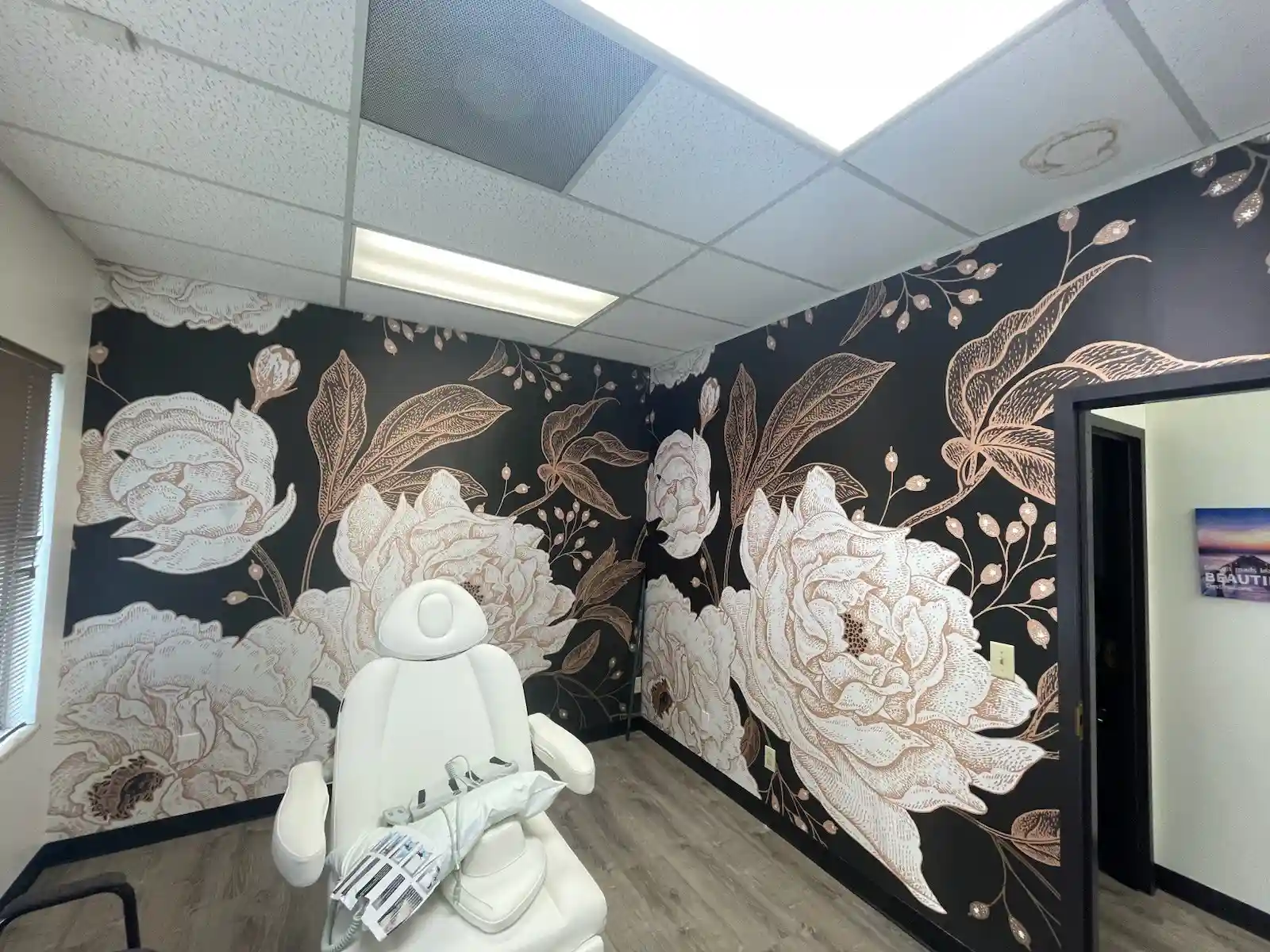 Wallpaper installation in a Summerlin South NV home
