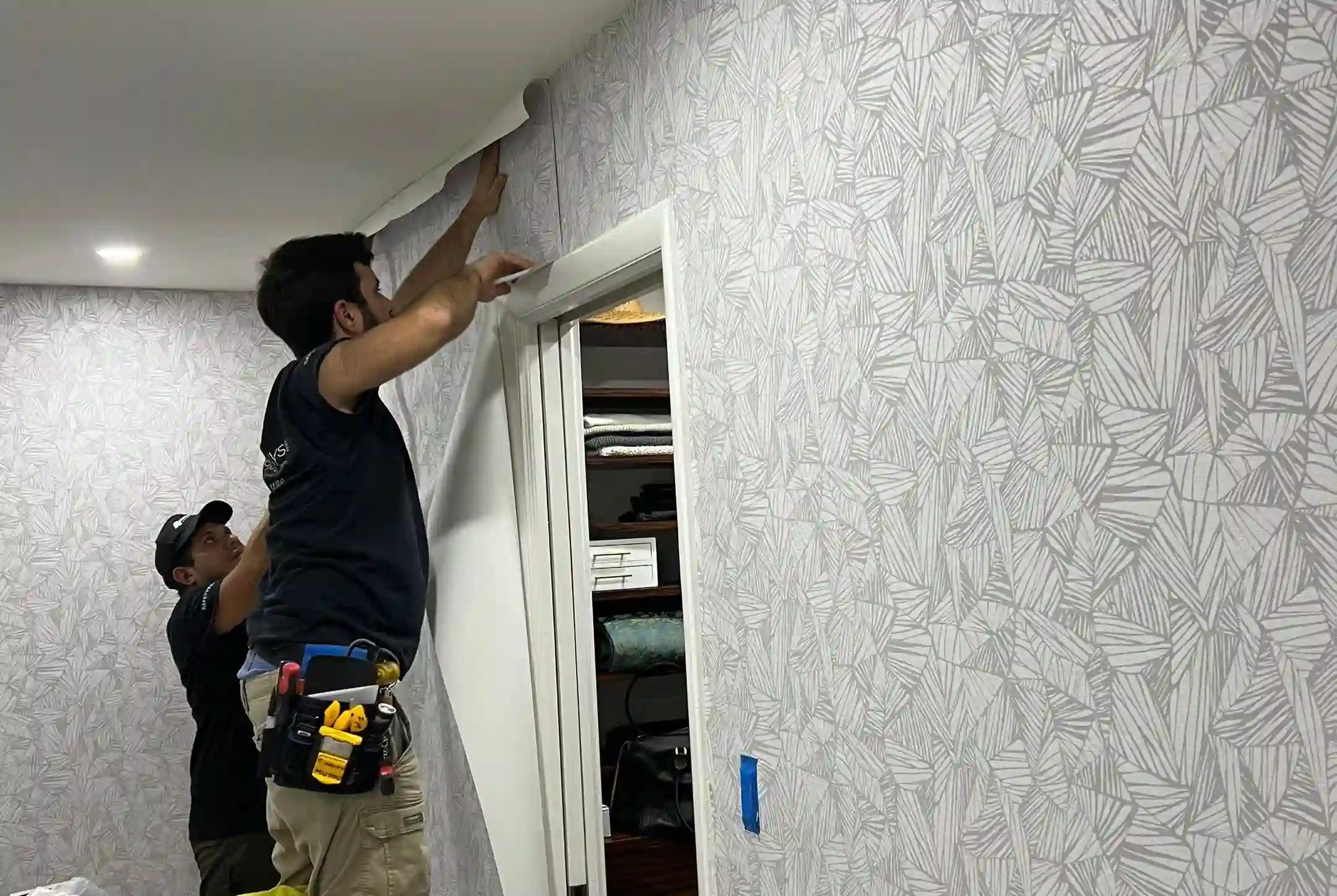 Professional wallpaper removal and wall preparation in Southern Highlands, Las Vegas