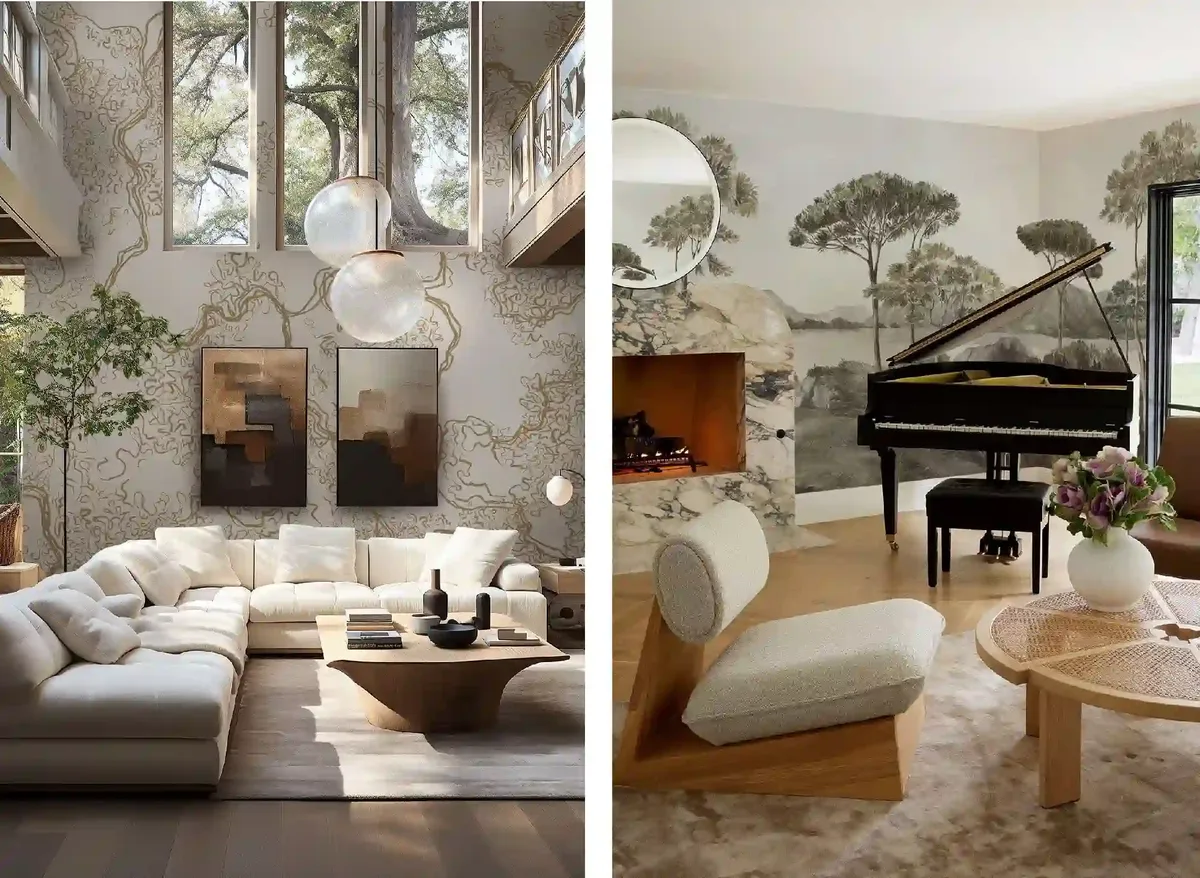 Interior wallpaper design in Whitney Nevada